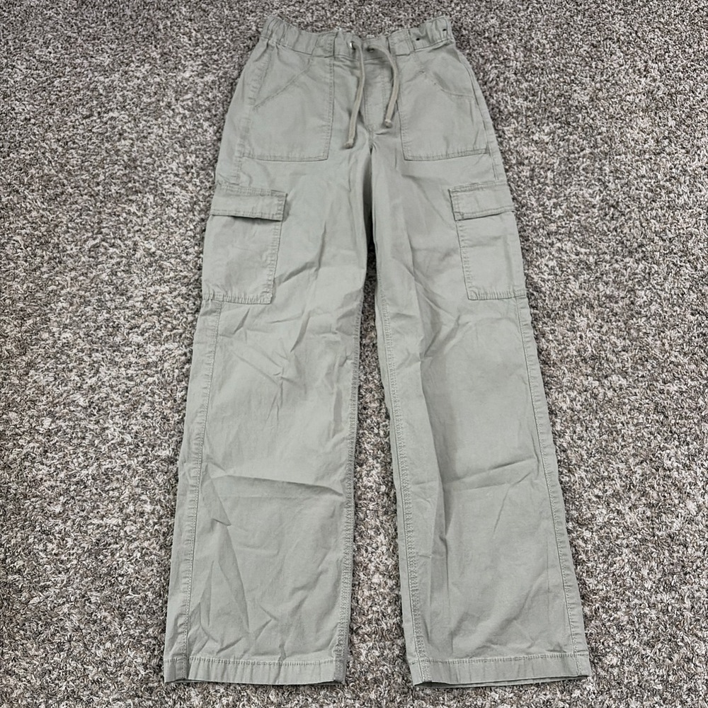 Hollister Olive Green Adjustable-Rise Baggy Cargo Pants Size XS